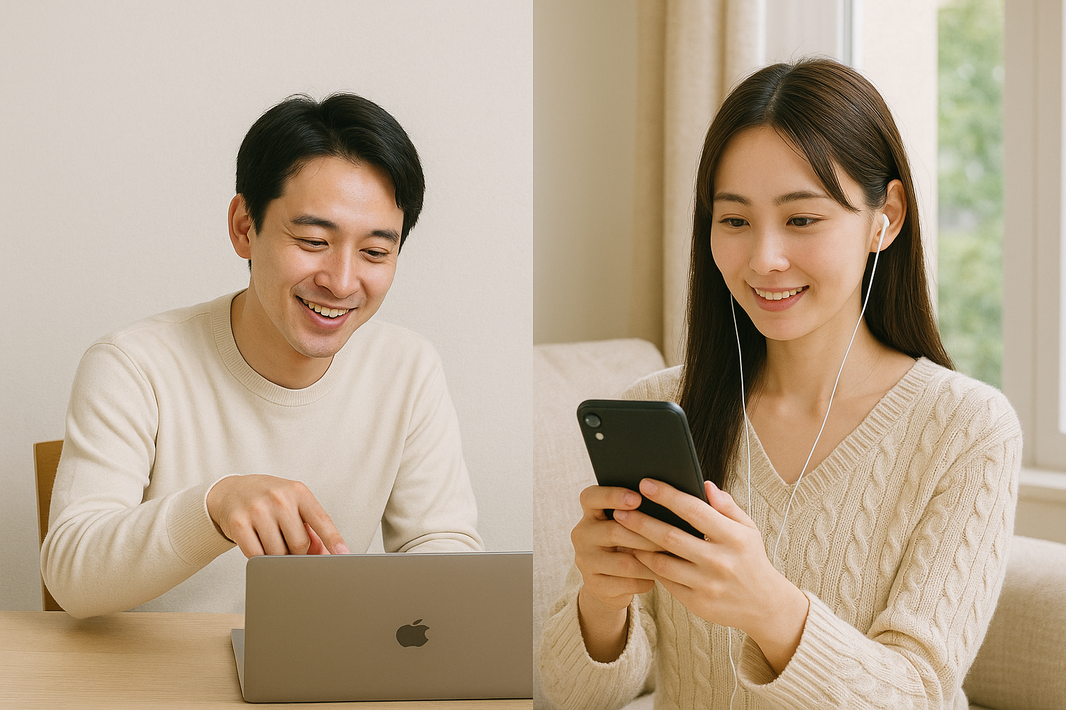 オンライン婚活の様子